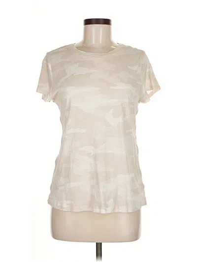 Pre-owned Athleta Short Sleeve T-shirt In White