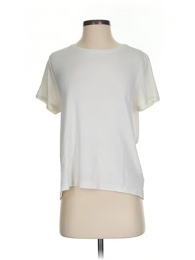 Pre-owned Athleta Short Sleeve T-shirt In White