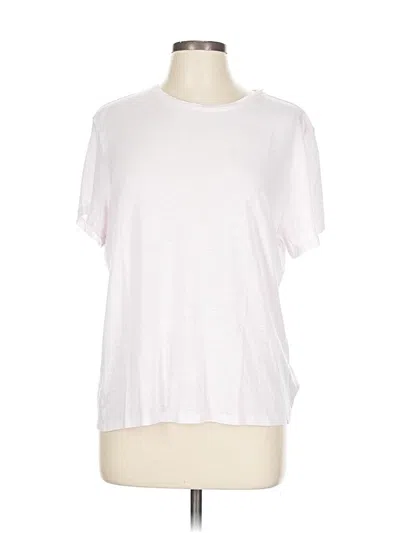 Pre-owned Athleta Short Sleeve T-shirt In White