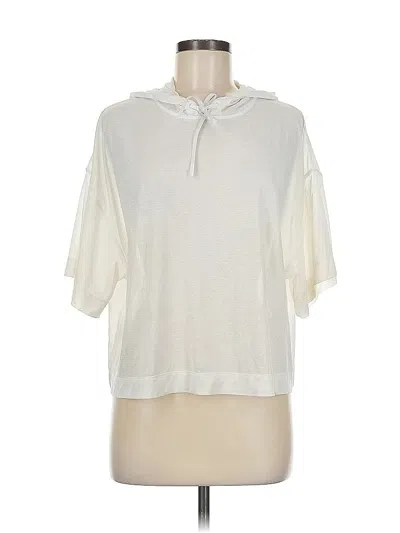 Pre-owned Athleta Short Sleeve T-shirt In White