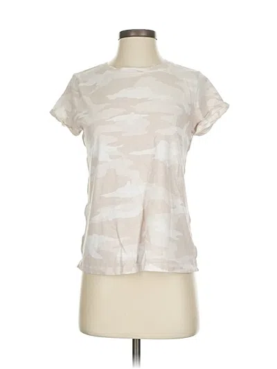 Pre-owned Athleta Short Sleeve T-shirt In White
