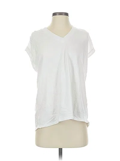 Pre-owned Athleta Short Sleeve T-shirt In White