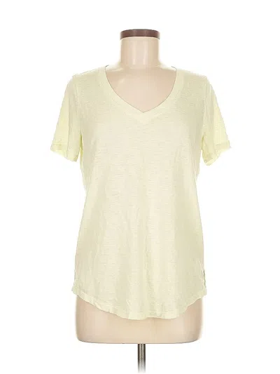 Pre-owned Athleta Short Sleeve T-shirt In Yellow