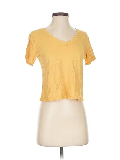 Pre-owned Athleta Short Sleeve T-shirt In Yellow