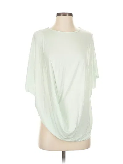 Pre-owned Athleta Short Sleeve Top Green Cowl Neck Tops