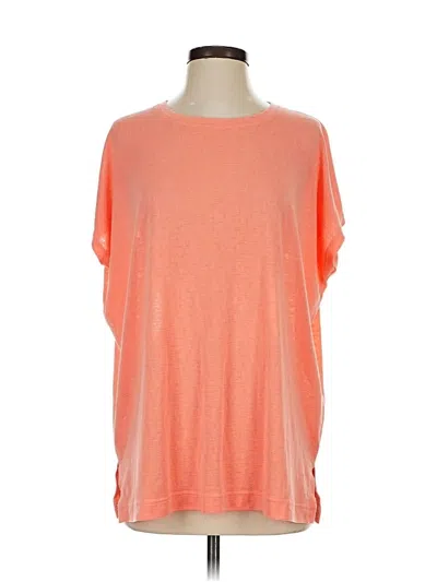 Pre-owned Athleta Short Sleeve Top Orange Boatneck Tops