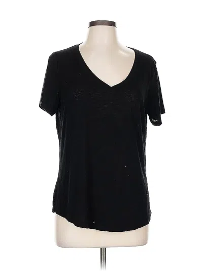Pre-owned Athleta Short Sleeve T-shirt In Black