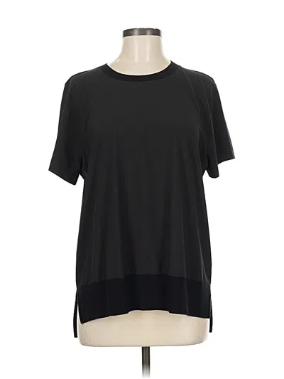 Pre-owned Athleta Short Sleeve T-shirt In Black