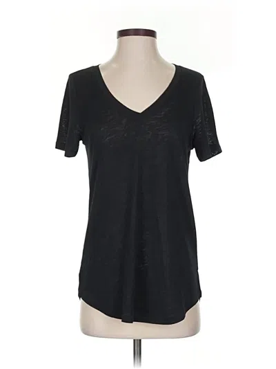 Pre-owned Athleta Short Sleeve T-shirt In Black