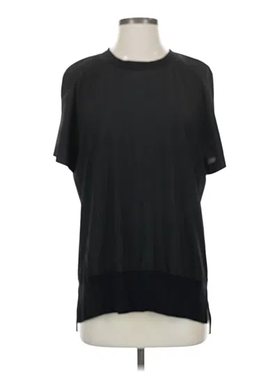 Pre-owned Athleta Short Sleeve T-shirt In Black