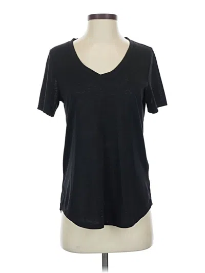 Pre-owned Athleta Short Sleeve T-shirt In Black