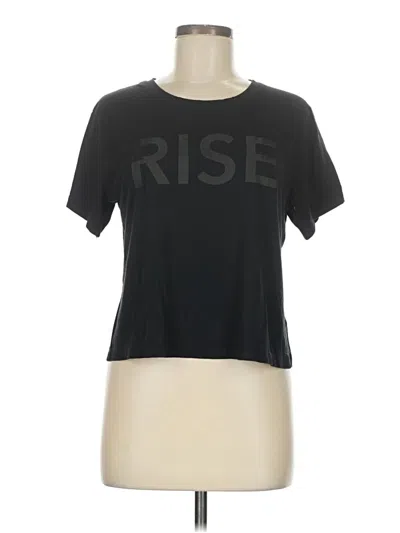 Pre-owned Athleta Short Sleeve T-shirt In Black
