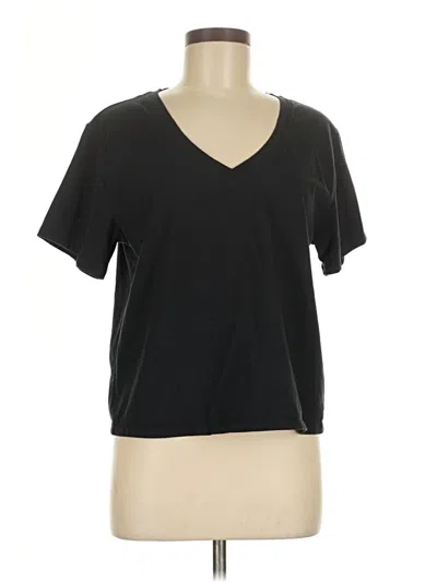 Pre-owned Athleta Short Sleeve T-shirt In Black