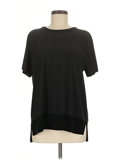 Pre-owned Athleta Short Sleeve T-shirt In Black