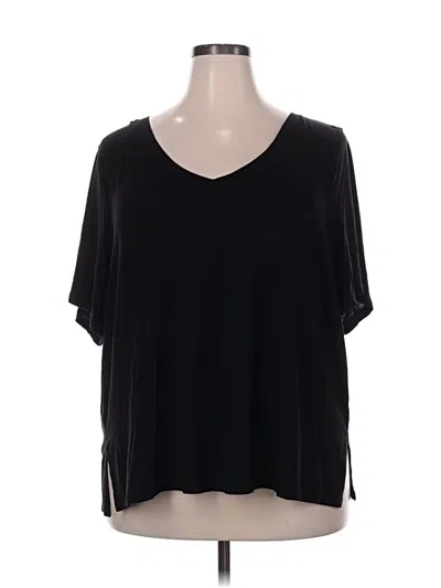 Pre-owned Athleta Short Sleeve T-shirt In Black