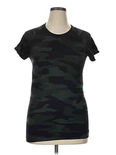 Pre-owned Athleta Short Sleeve T-shirt In Black