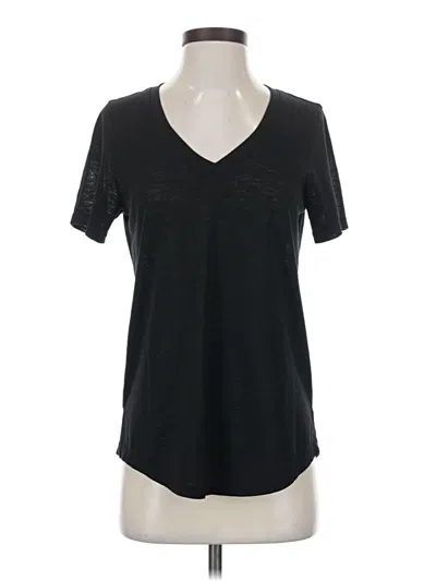 Pre-owned Athleta Short Sleeve T-shirt In Black