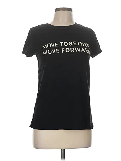 Pre-owned Athleta Short Sleeve T-shirt In Black