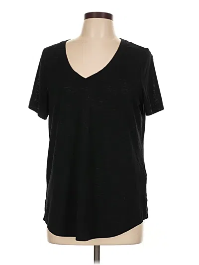 Pre-owned Athleta Short Sleeve T-shirt In Black