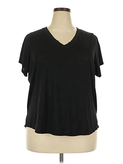Pre-owned Athleta Short Sleeve T-shirt In Black