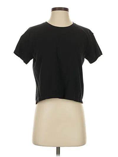 Pre-owned Athleta Short Sleeve T-shirt In Black