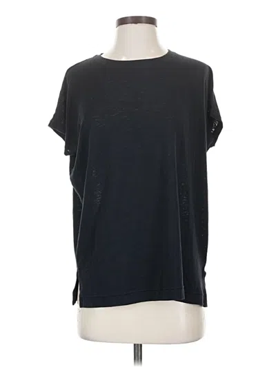 Pre-owned Athleta Short Sleeve T-shirt In Black