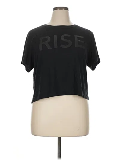 Pre-owned Athleta Short Sleeve T-shirt In Black
