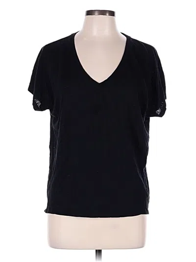 Pre-owned Athleta Short Sleeve T-shirt In Black