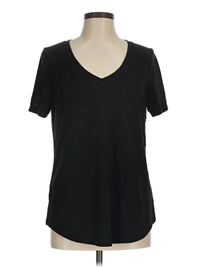 Pre-owned Athleta Short Sleeve T-shirt In Black