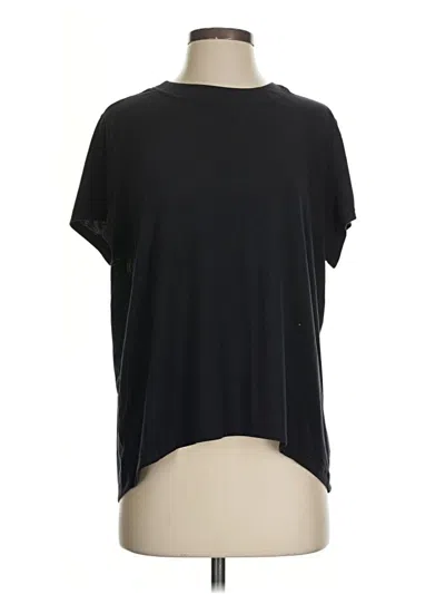 Pre-owned Athleta Short Sleeve T-shirt In Black