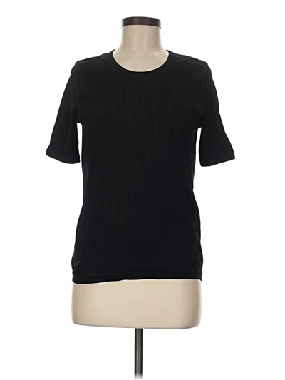 Pre-owned Athleta Short Sleeve T-shirt In Black