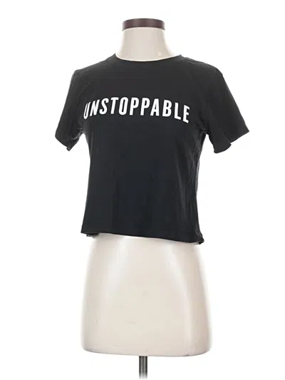 Pre-owned Athleta Short Sleeve T-shirt In Black