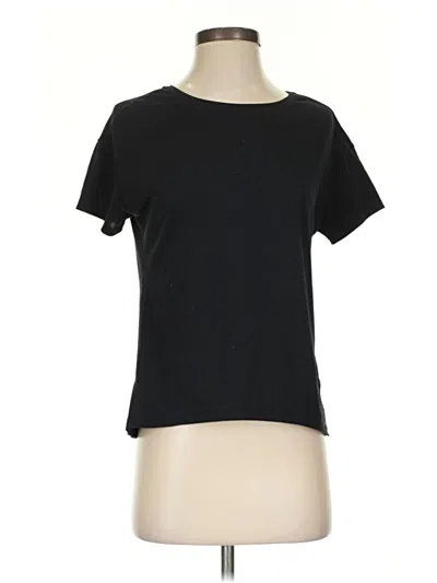Pre-owned Athleta Short Sleeve T-shirt In Black