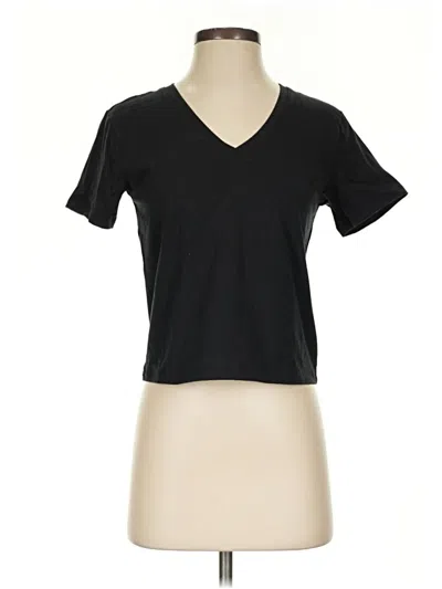 Pre-owned Athleta Short Sleeve T-shirt In Black