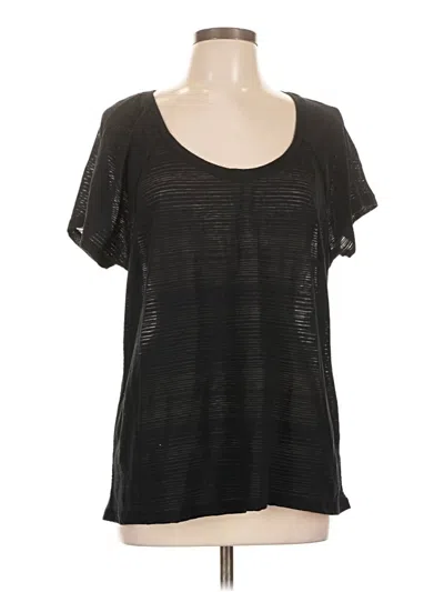 Pre-owned Athleta Short Sleeve T-shirt In Black