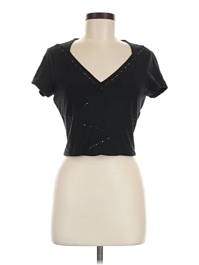 Pre-owned Athleta Short Sleeve T-shirt In Black