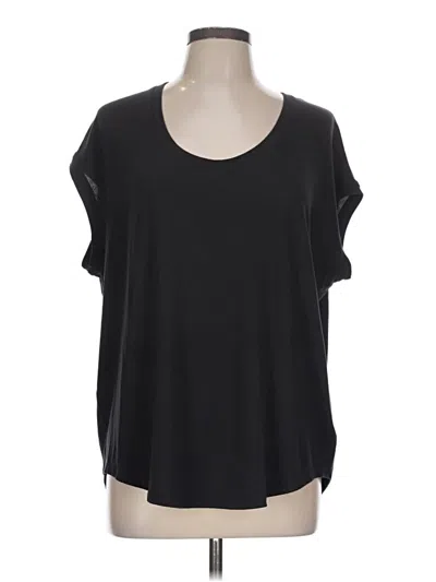 Pre-owned Athleta Short Sleeve T-shirt In Black