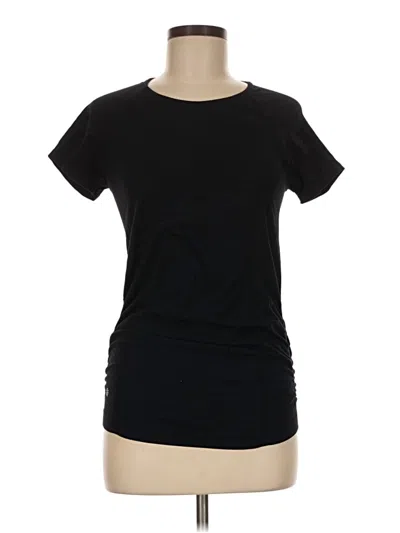 Pre-owned Athleta Short Sleeve T-shirt In Black