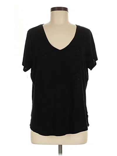 Pre-owned Athleta Short Sleeve T-shirt In Black
