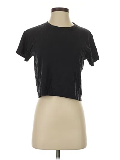 Pre-owned Athleta Short Sleeve T-shirt In Black