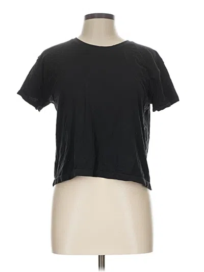 Pre-owned Athleta Short Sleeve T-shirt In Black