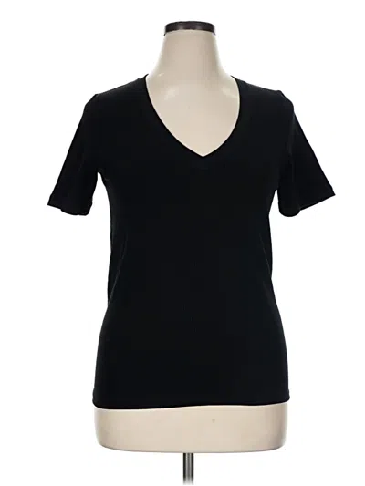 Pre-owned Athleta Short Sleeve T-shirt In Black