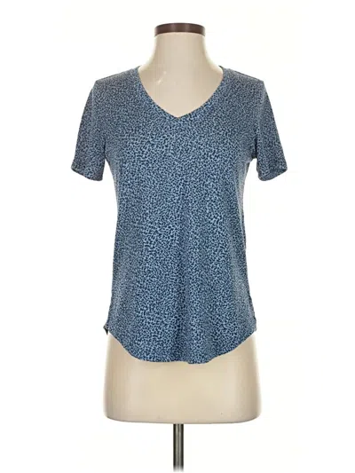 Pre-owned Athleta Short Sleeve T-shirt In Blue
