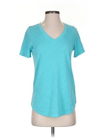 Pre-owned Athleta Short Sleeve T-shirt In Blue