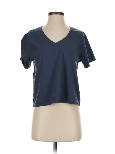 Pre-owned Athleta Short Sleeve T-shirt In Blue
