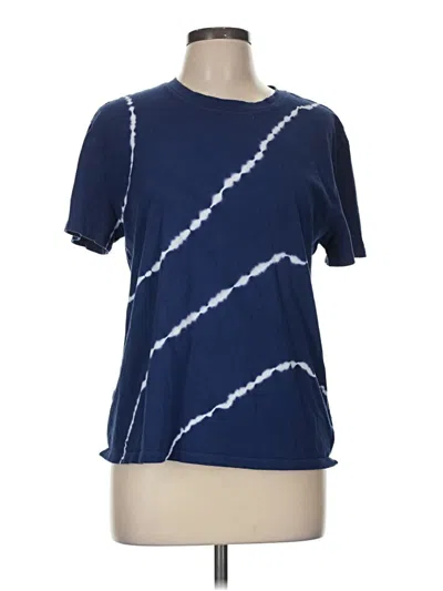 Pre-owned Athleta Short Sleeve T-shirt In Blue