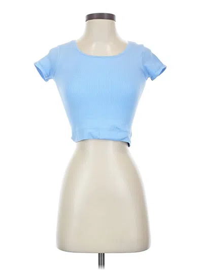 Pre-owned Athleta Short Sleeve T-shirt In Blue