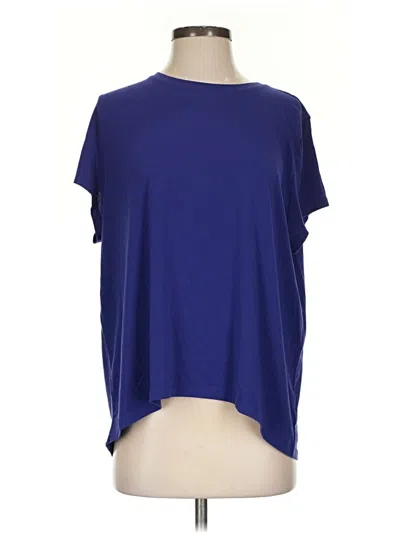 Pre-owned Athleta Short Sleeve T-shirt In Blue