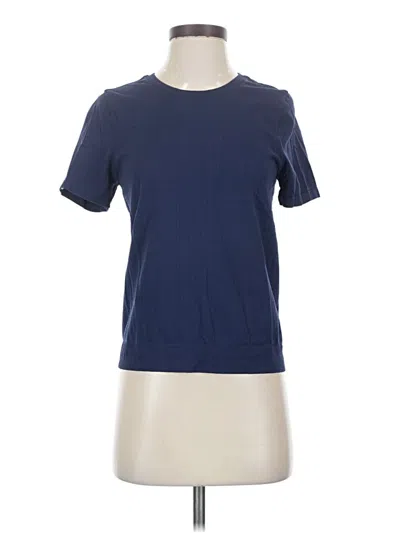 Pre-owned Athleta Short Sleeve T-shirt In Blue