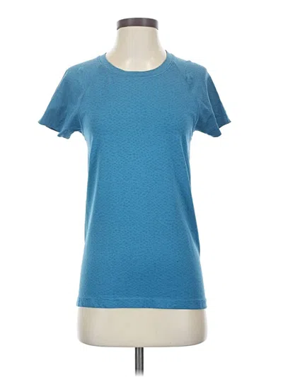 Pre-owned Athleta Short Sleeve T-shirt In Blue